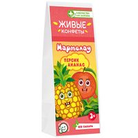 Мармелад желейный персик и ананас Лакомства для здоровья 105г