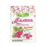 Карамель леденцовая без сахара на изомальте со вкусом малины Лакомства для здоровья 50г