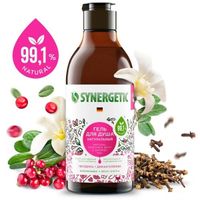 Гель для душа биоразлагаемый натуральный Гвоздика и дикая клюква Synergetic 0,38л