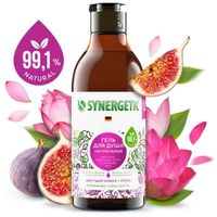 Гель для душа биоразлагаемый натуральный Цветущий инжир и лотос Synergetic 0,38л