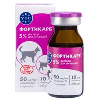 Фортикарб раствор для инъекций для животных Doctor VIC 5% 10мл
