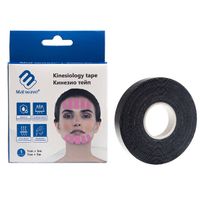 Тейп кинезио для лица черный Matwave 1см х 5м