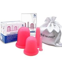 Силиконовые банки массажные Matwave MW-04 Pink розовые 4 шт миниатюра фото №2