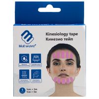 Тейп кинезио для лица голубой Matwave 1см х 5м миниатюра фото №3