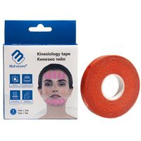 Тейп кинезио для лица оранжевый Matwave 1см х 5м миниатюра фото №3