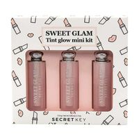 Набор: тинт розовый тинт ягодный тинт апельсиновый Sweet glam tint glow mini kit secret Key 3шт*1,6г