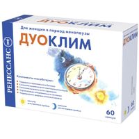 Дуоклим Ренессанс капсулы утренние красные 566мг+вечерние голубые 596мг 60шт
