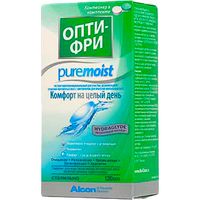 Раствор для ухода за контактными линзами с контейнером PureMoist Опти-Фри 120мл миниатюра фото №3