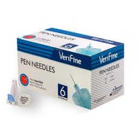 Иглы для инсулиновых шприц-ручек стерильные Verifine 0,25х6мм 31G 100шт