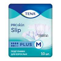 Подгузники дышащие TENA Slip Plus/ТЕНА Слип, M (талия/бедра 80-122 см) 10 шт.