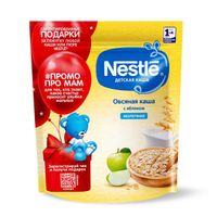 Каша сухая молочная овсянка яблоко Nestle/Нестле дой-пак 220г миниатюра фото №3