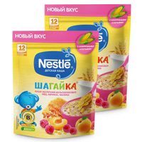 Каша мультизлаковая мед, абрикос и малина Шагайка Nestle/Нестле дой-пак 190г миниатюра фото №2