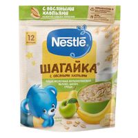 Каша мультизлаковая яблоко, банан и груша Шагайка Nestle/Нестле дой-пак 200г миниатюра фото №7