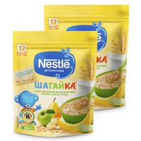Каша мультизлаковая яблоко, банан и груша Шагайка Nestle/Нестле дой-пак 200г миниатюра фото №3