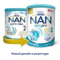 Смесь сухая молочная Nan/Нан 2 Optiprо 800г миниатюра фото №22