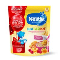 Каша мультизлаковая мед, абрикос и малина Шагайка Nestle/Нестле дой-пак 190г миниатюра фото №5