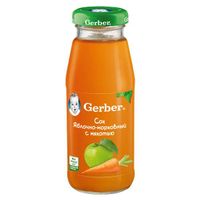 Сок яблоко и морковь Gerber/Гербер 175мл миниатюра фото №7
