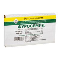 Фуросемид раствор для в/в и в/м введ. 10мг/мл 2мл 10шт миниатюра фото №2