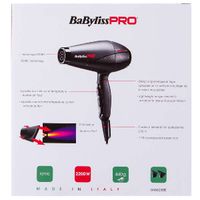 Фен с 2 насадками Black Star Pro Babyliss/Бэбилис миниатюра фото №2