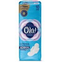 Прокладки женские гигиенические поверхность сеточка Classic wings Normal Ola! 10шт