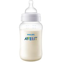 Бутылочка с широким горлышком и силиконовой соской средний поток с 3 мес. Anti-colic Philips Avent 330мл (SCF816/17)