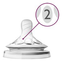 Бутылочка для кормления с силиконовой соской с 1 мес. Natural Philips Avent 260мл (SCF070/25) миниатюра фото №6