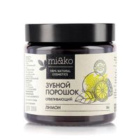 Порошок зубной Лимон отбеливающий Mi&Ko 50г