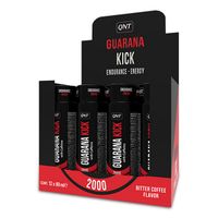 Энергетик Гуарана 2000мг Kick/Кик со вкусом горький кофе QNT  12х80 мл