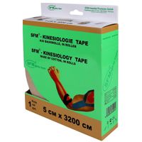 Тейп кинезиологический на хлопковой основе в рулоне бежевый SFM-Plaster 5х3200см миниатюра фото №7