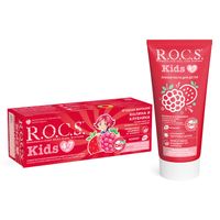Паста зубная для детей от 4 до 7 лет R.O.C.S./РОКС Kids Малина и Клубника туба 45г