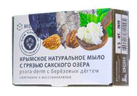 Мыло на основе грязи сакского озера psora-derm с березовым дегтем дом природы med formula 100 г миниатюра фото №5