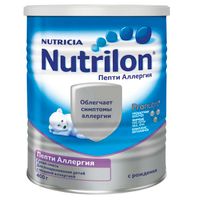Смесь сухая с пребиотиками детская Пепти Аллергия Нутрилон/Nutrilon 400г миниатюра фото №2