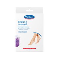 Носочки для пилинга с лавандой Wellfeet/Веллфит 1 пара