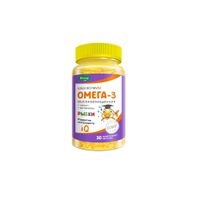 Бэби Формула Омега-3 мишки для детей с 3 лет Эвалар пастилки жевательные 30шт