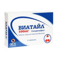 Виатайл таблетки п/о плен. 100мг 4шт