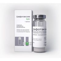 Цефотаксим порошок для приг. раствора для в/в и в/м введ. 1000мг