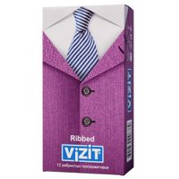 Презервативы ребристые Ribbed Vizit/Визит 12шт Презервативы ребристые Ribbed Vizit/Визит 12шт