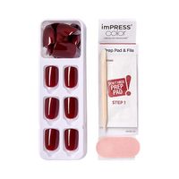 Лак твердый однотонный пряная корица длина короткая Impress Manicure Color Kiss миниатюра фото №2