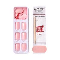 Лак твердый однотонный Хрустальная роза длина короткая Impress Manicure Color Kiss