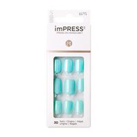 Лак твердый акцент Мятный дождь длина короткая Impress Manicure Color Kiss миниатюра фото №2