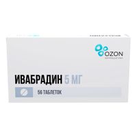 Ивабрадин таблетки п/о плен. 5мг 56шт
