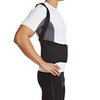 Корсет поясничный с фиксирующими ремнями Orlett/Орлетт IBS-3006, черный, р.L