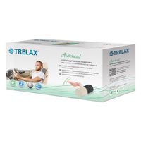 Подушка под голову на автомобильное сидение Trelax/Трелакс Autohead П16 черный, 12х27см миниатюра фото №2