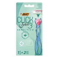 Станок+2 кассеты три лезвия женские Click sensitive 3 Bic/Бик