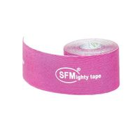 Тейп кинезиологическая на хлопковой основе в рулоне розовый SFM-Plaster 5х500см