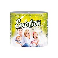 Бумага туалетная 3-х слойная белая Emoton Мягкий знак 4шт