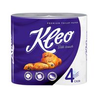 Бумага туалетная 4-х слойная белая Kleo Ultra Мягкий знак 4шт