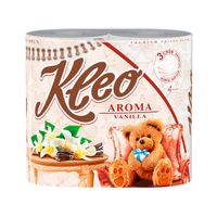 Бумага туалетная 3-х слойная ваниль Aroma Kleo Мягкий знак 4шт