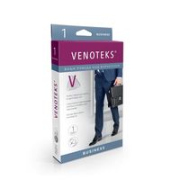 Чулки компрессионные до колена 1C154 класс компрессии 1 бежевый Venoteks/Венотекс р.M миниатюра фото №2