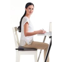 Подушка ортопедическая с откосом на сидение Trelax/Трелакс Spectraseat П17 черный, 40х44см